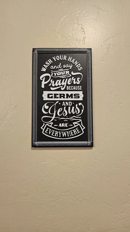 Decorative Craft Sign - 3D printed home decor sign